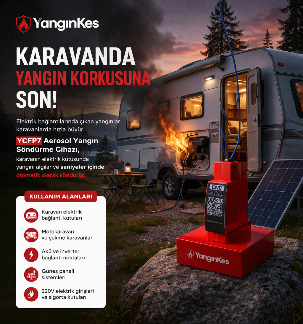 Karavan elektrik sistemi yangın koruma